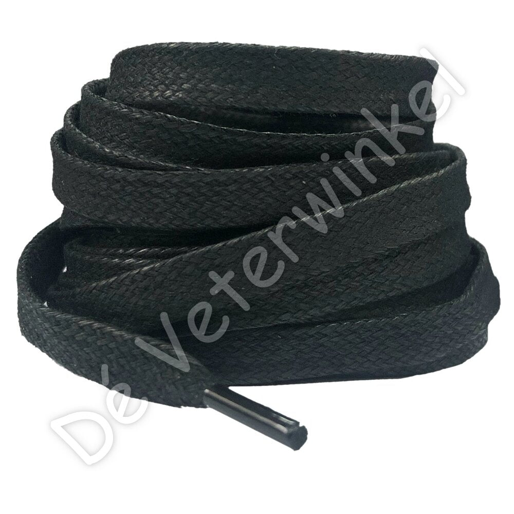 Flat 8mm wax Black