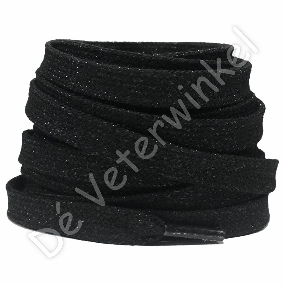 Glitter lace 8mm Black