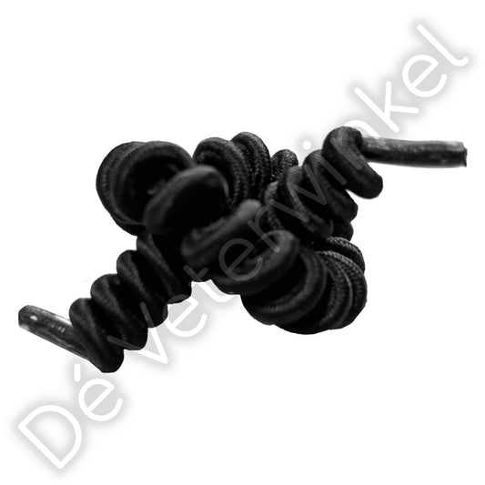 Curly laces Black 120cm