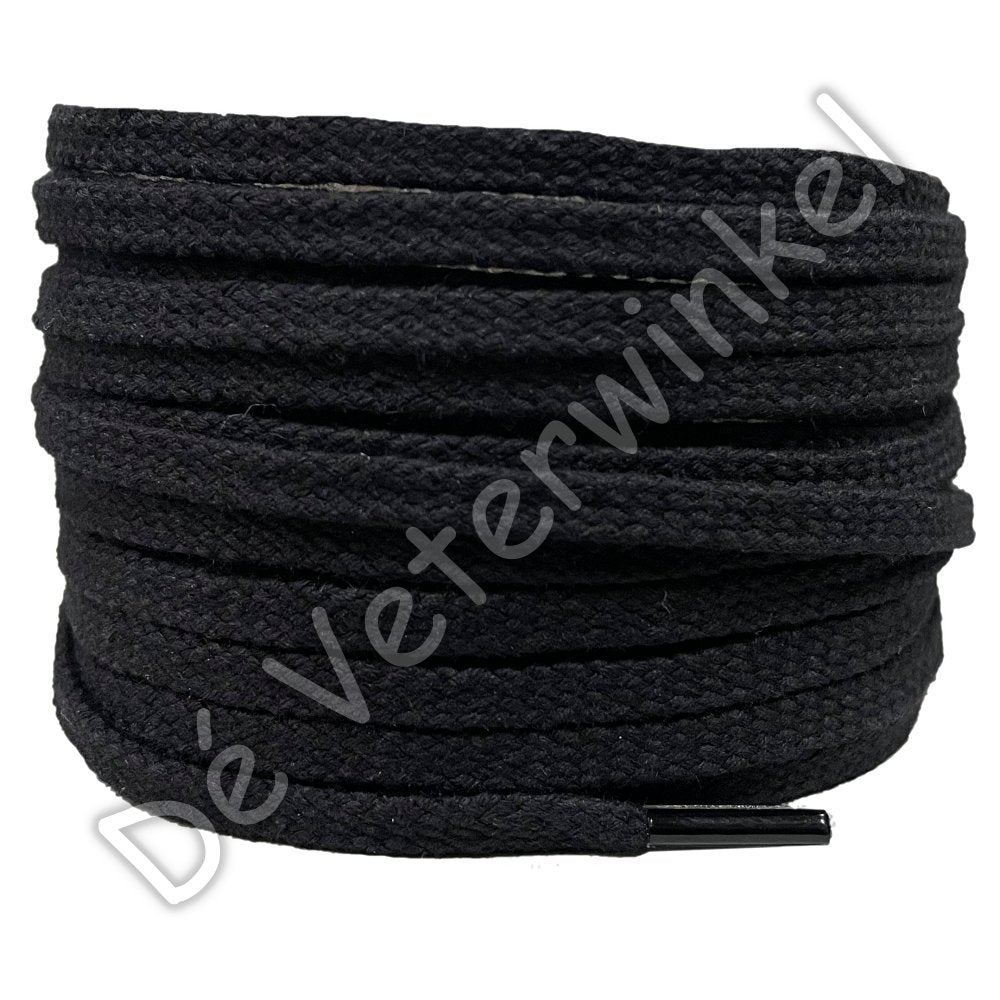 Flat COARSE 5mm cotton Black