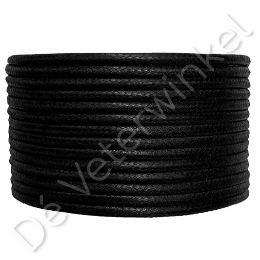 Trendlace 3mm WAX Black