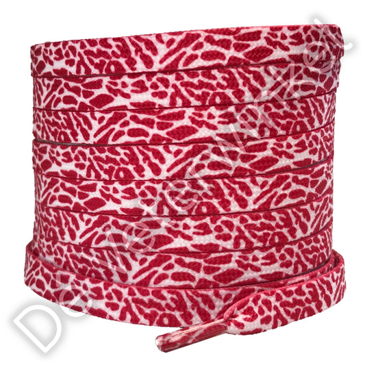 Animal printveters 8mm Rood/Wit