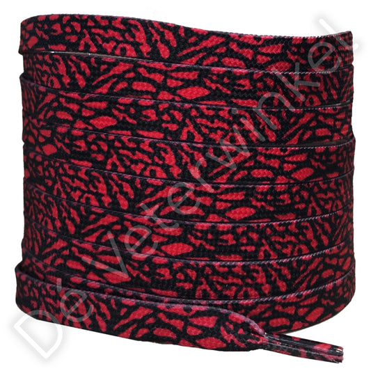 Animal printveters 8mm Rood/Zwart