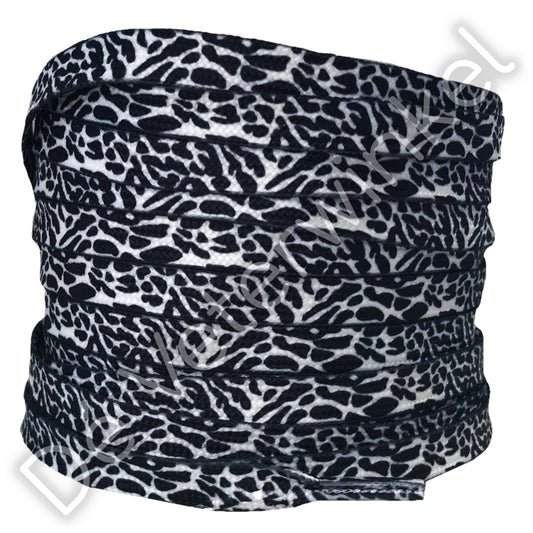 Animal printveters 8mm Zwart/Wit