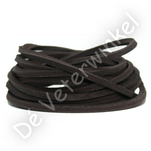 Leather square backside coarse - Dark Brown