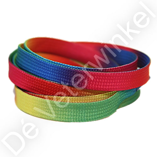 Printed lace 8mm Rainbow