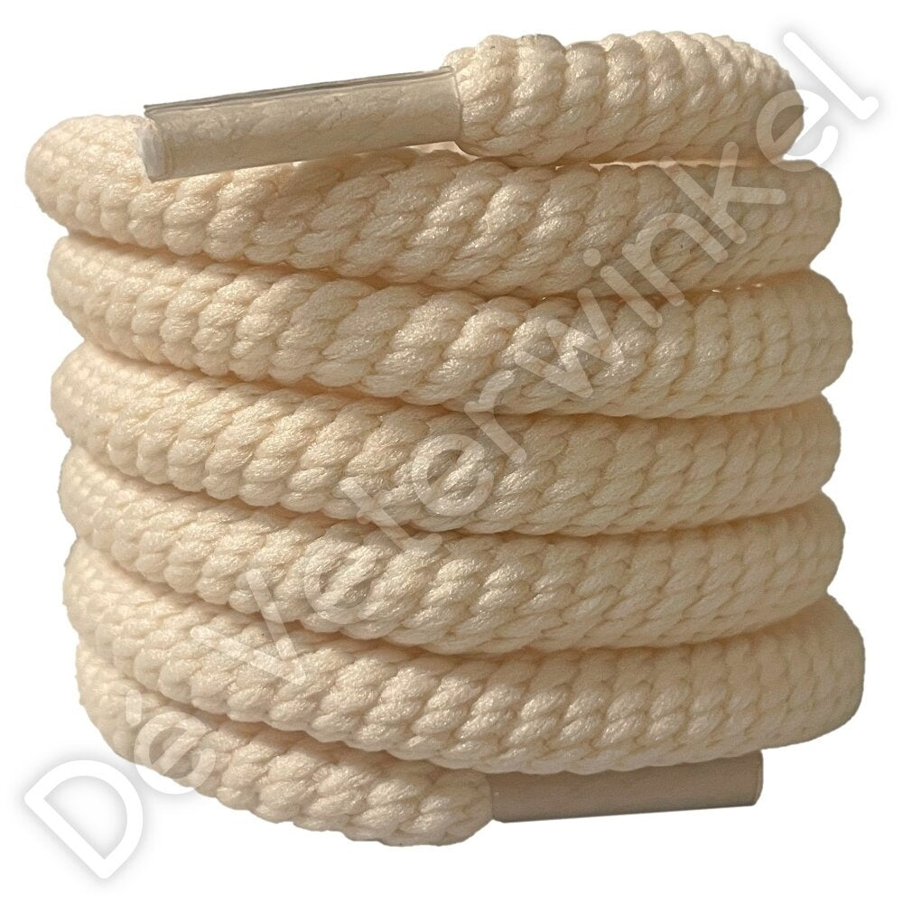 Rope laces 9mm Cream 120cm
