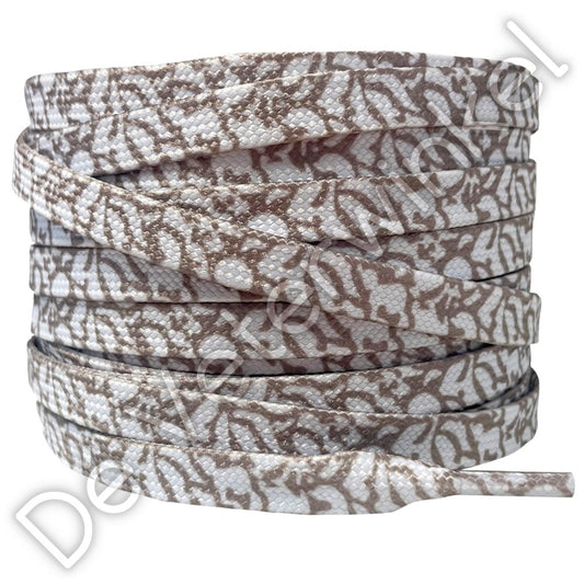 Printed lace 8mm White marble