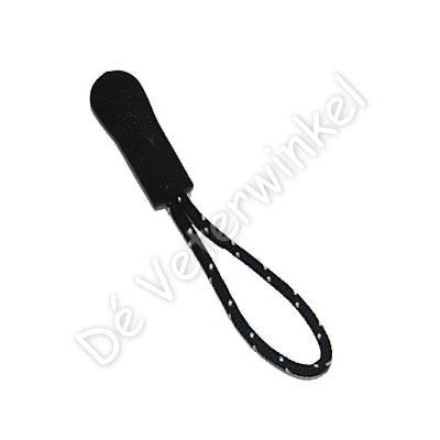 Zipper puller Black-reflective